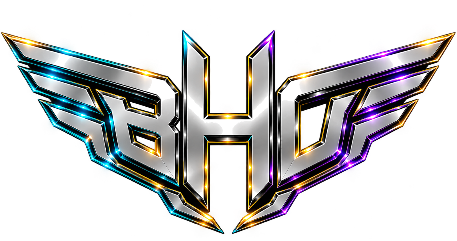 Blessed Hands Detailing chrome BHD badge logo — Faith. Service. Excellence.